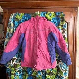 Columbia youth as 14/16 pink and purple coat